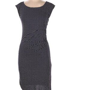 Ann Taylor LOFT Sleeveless Polk Dot Print Dress SZ S
